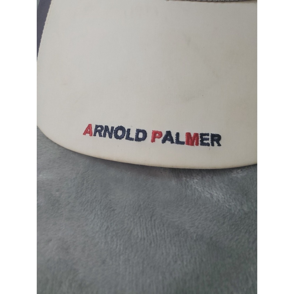 Arnold Palmer Golf Hat 62 Patch White Mesh Adjustable Strapback Vintage RARE! - Picture 3 of 7